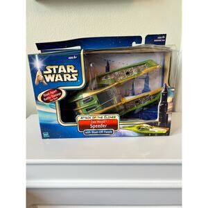 Star Wars Attack of The Clones Zam Wesell Speeder 2002 Hasbro